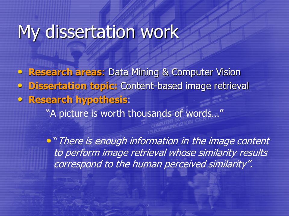 Computer vision dissertation